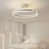 economico Modello a cerchio-lampada a sospensione a led 50cm design a cerchio ad anello a 1 luce dimmerabile finiture verniciate in alluminio lussuose lampade a sospensione per camera da letto in stile moderno 110-240v