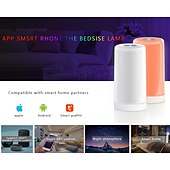 voordelige Slimme lampen-LED Slimme Lamp Tuya Touch Nachtlamp LED Aai Lamp Bedlamp Voedingslamp Bureau Lamp Touch Aai Sfeerlamp Cadeau