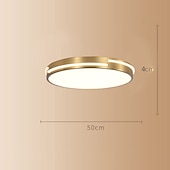 お買い得  シーリングライト-led シーリング ライト サークル ラウンド デザイン 50 cm フラッシュ マウント ライト銅リビング ルーム 110-240 v