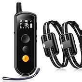 economico Addestramento e accessori educativi per cani-Collare di addestramento per cani con telecomando da 2000 piedi, scossa elettrica, vibrazione, bip, modalità blocco tastiera a 16 livelli, ipx8, impermeabile, ricaricabile