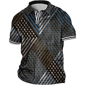 ieftine polo pentru bărbați mărimea plus-Bărbați Mărime Plus Tricou POLO Mare si inalt Imprimeu Grafic Răsfrânt Imprimeu Manșon scurt Primavara vara Sport Modă Șic Stradă Designer În aer liber Stradă Topuri