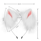 cheap Hair Styling Accessories-Fox Tail Clip Cat Ears Wolf Paws Gloves Cosplay Costume Carnival Fancy Party Costume Accessories