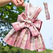 abordables Robes-Chien Chat Harnais Robe Mode Mignon Basique Lavable Confortable Extérieur Décontracté Quotidien Promenade Vêtements pour Chiens for Bichon Frisé Spitz Nain Bébé Animal Papillon Petit