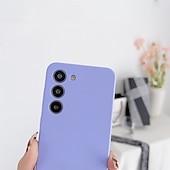 cheap Samsung Cases-Phone Case For Samsung Galaxy S23 Ultra Plus S25 Ultra Silicone Case Full Body Protective Dustproof Four Corners Drop Resistance Solid Colored TPU