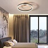 baratos Luzes de teto reguláveis-Luz de Teto LED 50cm Design de Círculo em Anel com 1 Lâmpada Dimerizável Acabamentos Pintados em Alumínio Estilo Moderno Luxuoso para Sala de Jantar Quarto Luminárias Penduradas 110-240V SOMENTE