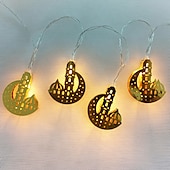 رخيصةأون أضواء زينة رمضان-أضواء رمضان الديكور eid mubarak moon star led string light 3m 20leds ramadan decoration 2023 islam muslim party decor ramadan kareem lights garland on battery or usb