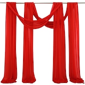 billige Vanntette gardiner-salvie grønn bryllup bue gardiner chiffon stoff draperi ren bakgrunn gardiner for fest seremoni bue scene dekorasjoner