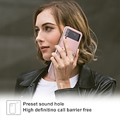 お買い得  サムスン用ケース-電話 ケース 用途 サムスンのギャラクシー Zフリップ6 Z Flip 5 Z Flip 4 Z Flip 3 ハンドバッグの財布 ウォレットカードケース フリップ ジッパ－ 取り外し可能なクロスボディストラップ付き ソリッド PUレザー