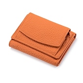 preiswerte Kartenhalter und Etuis-Echte Leder Damen Geldbörsen und Taschen Mode kleine Brieftasche mit mini Münzfach RFID-blockierende Geldbörse