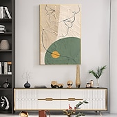 abordables Peintures portraits-peinture à l&#039;huile à la main peint à la main art mural abstrait personnes peinture sur toile décoration de la maison décor cadre tendu prêt à accrocher