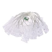 abordables Luces decorativas de Ramadán-Ramadán luces eid decoración 3m 20leds lámpara de palacio cadena de luz de pvc mubarak con batería para decoraciones eid lámpara de linterna de luna