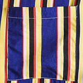 voordelige heren overhemd met knopen-Voor heren Overhemd Zomer overhemd Normaal shirt Overhemd met knopen Gestreepte shirts Geel Blauw Rood Donkerblauw Korte mouw Gestreept Band Kraag Vakantie Straat Afdrukken Kleding 100% katoen