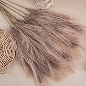 Недорогие Искусственные цветы-искусственные цветы пампасная трава восходящая блестящая трава искусственные цветы трава для свадебных букетов домашняя вечеринка украшения отеля 1 шт.