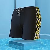 abordables maillot de bain boxer homme-Homme Maillot de bain Surf Boardshort short de bain Short de bain Imprimer Lettre Requin 3D Respirable Séchage rapide Vacances Plage Piscine Sexy Elastique 2 7 Taille basse Elastique