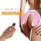 abordables Appareils de massage corporels-Patch de massage des fesses ems stimulateur de levage de la hanche rechargeable formateur muscle sans fil télécommande hanche fitness instrument de beauté