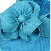 halpa Juhlahatut-fascinators sinamay Muodollinen Kentucky Derby Hevoskilpailu Naisten päivä cocktail Tyylikäs Morsius Kanssa Sulilla Päähine Päähineet