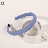 economico Accessori per acconciature-fasce larghe per donne ragazze carine copricapo alla moda in tinta unita accessori per capelli antiscivolo per regali quotidiani del festival