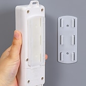お買い得  フック-6 個壁掛けホルダーパンチフリープラグフィクサー自己粘着ソケットフィクサーシームレス電源タップホルダーホームケーブルワイヤーオーガナイザーラック