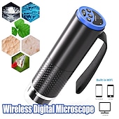 رخيصةأون أجهزة الميكروسكوب والمناظير-مجهر رقمي لاسلكي 50x-1000x تكبير واي فاي USB عالي الدقة محمول باليد كاميرا مجهر الجيب مع 8 LED قابل للتعديل متوافق مع iphone ipad android windows mac computer