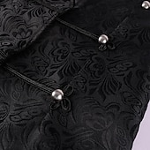 preiswerte Oberbekleidung-Retro Vintage Mittelalterlich Renaissance Mantel Weste Prinz Ritter Edelmann Jacquard Herren Steampunk Maskerade Erwachsene Weste