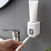 preiswerte Badezimmer-Organizer-Automatische Zahnpastapresse zur Wandmontage, einfacher Zahnpastahalter