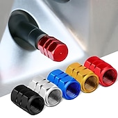 abordables Herramientas de reparación de coches-Starfire, 4 Uds., tapas de válvula de neumático de coche, tapas de válvula de rueda de coche de aleación de aluminio, tapas de válvula de neumático a prueba de polvo, motocicleta, camión, bicicleta