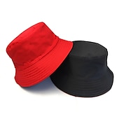 tanie Czapki męskie-Męskie Kapelusz bucket Kapelusz Kapelusz Wędkarski Kapelusz Booniego Čepice na turistiku Pomarańczowy / Niebieski Żółty / Niebieski Bawełna Moda miejska Elegancki Codzienny Na zewnątrz Codzienny