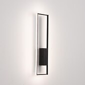 preiswerte LED Wandleuchten-Lightinthebox LED-Wandleuchten für den Innenbereich, schwarz, rechteckig, Einzelleuchte, Wandleuchte, moderne LED-Wandleuchte aus Metall für Schlafzimmer, Esszimmer, Nachttischlampe, Wohnzimmer