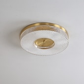 abordables Luces de techo-Luz de techo led regulable 40cm 50cm diseño circular luces de techo cobre estilo formal básico led moderno 110-240v