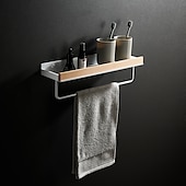 billiga Badrumshyllor-duschkabin badrumshyllor väggmonterad bok utrymme aluminium duschhylla förvaring arrangörsställ badrum kök badrum hårdvara hänge duschställ hörnhylla 1st