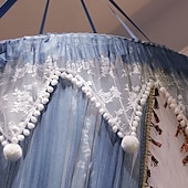 cheap Bed Canopies &amp; Drapes-Indoor Mosquito Net Bed Canopy Mosquito Net with Top Easy Installation Suitable for Couples Family, Romantic Atmosphere in Summer Encryption Thickening Version