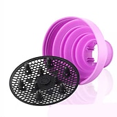 abordables Fer à friser-Sèche-cheveux diffuseur universel pliable boucles sèche-cheveux cheveux curl diffuseur couverture sèche-cheveux accessoires outil de coiffure