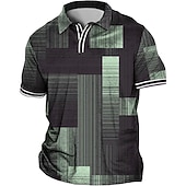 abordables Polo grande taille homme-Homme Grande Taille POLO Grand et grand Imprimés Photos Col rabattu Imprimer Manche Courte Printemps été Sportif Mode Vêtement de rue Design Extérieur Plein Air Hauts