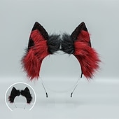 billige Tilbehør til hårstyling-reveklemme kattører pannebånd ulvepoter cosplay kostyme karneval fancy festkostyme tilbehør