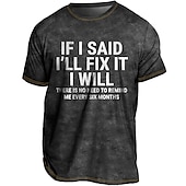 baratos camisetas masculinas plus size-Homens Tamanho Grande Camiseta Grande e Alto Gráfico Gola Redonda Imprimir Manga Curta Primavera Verão Vintage Roupa de rua Confortável Casual Esportes Blusas