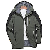 Недорогие Одежда из Softshell, флисовые и туристические куртки-Муж. Водонепроницаемая куртка для туризма и прогулок Дождевая куртка для туризма и прогулок Ветровка для туризма и прогулок на открытом воздухе Пэчворк