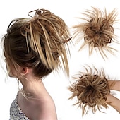 abordables Chignons-ébouriffé chignon désordonné chignon postiche extension de cheveux queue de cheval avec élastique élastique chignon queue de cheval postiche extensions de cheveux synthétiques chouchous queue de
