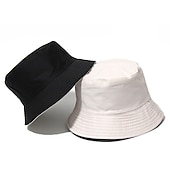 tanie Czapki męskie-Męskie Kapelusz bucket Kapelusz Kapelusz Wędkarski Kapelusz Booniego Čepice na turistiku Pomarańczowy / Niebieski Żółty / Niebieski Bawełna Moda miejska Elegancki Codzienny Na zewnątrz Codzienny