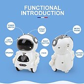 cheap Electronic Entertainment-Pocket RC Robot Talking Interactive Dialogue Voice Recognition Record Singing Dancing Telling Story Mini RC Robot Toys Gift