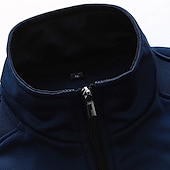 economico Tute basic-Per uomo Tuta Da Ginnastica Tuta da ginnastica Nero Blu marino Grigio scuro Grigio Colletto Mao Alfabetico Stampe astratte 2 pezzi Sportivo Giornaliero Sport Streetwear Fantastico Informale Primavera