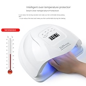 abordables Protections personnelles-led lampe pour ongles uv nail séchage lumière pour gel nail manicure polish cabine lampes sèche-linge ongles équipement professionnel