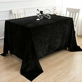 abordables Nappes-nappe en velours nappe noire de ferme nappe de printemps ronde couverture de table en tissu d&#039;extérieur rectangle ovale pour pique-nique, mariage, salle à manger, Pâques, cuisine