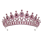 billige Tilbehør til hårstyling-krystall dronning kroner og tiaraer med kam pannebånd for kvinner og jenter prinsesse kroner hår tilbehør til bryllup bursdag halloween kostyme cosplay