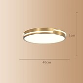 お買い得  シーリングライト-led シーリング ライト サークル ラウンド デザイン 50 cm フラッシュ マウント ライト銅リビング ルーム 110-240 v