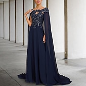 ieftine șal Pelerina-Șal &amp; Înfășura Șaluri Șal de Damă Pachetele invitaților la nuntă Elegant Simplu Fără manșon Șifon Bolerouri de Nuntă Cu Paiete Pentru Petrecere / Seară Toate Sezoanele