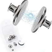 economico Articoli per la casa-3 paia clip magnetica per bottoni per tende fibbia magnetica staccabile per pulsante di prevenzione delle perdite di luce della tenda fibbia senza punzonatura decorazioni per la casa