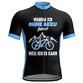 billiga Tröjor för män-Herr Cykeltröja Grafisk Bokstav &amp; Nummer Rolig Kortärmad Cykel Tröja Överdelar med 3 bakfickor Bergscykling Vägcykling Snabb tork Reflexremsa Bakficka Fuktabsorberande sporter Gul Röd Blå Kläder
