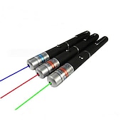 cheap Cat Toys-1PCS Laser Pointer, Red, Green And Purple Three-color Laser Pointe Portable Handheld Flashlight Cat Toys Red Dot Cat Toy For Indoor Cats Dogs LED Light Pointer Interactive Cat Toys