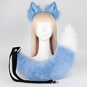 abordables Accessoires de coiffure-pince à queue de renard oreilles de chat pattes de loup gants costume de cosplay carnaval fantaisie accessoires de costume de fête