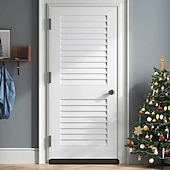 economico forniture edilizie-1pc tappo antispiffero da 36,6 pollici sotto la porta antirumore nero tappi per fessure porta d&#039;ingresso paraspifferi per la parte inferiore delle porte regolabile doppia porta tiraggio